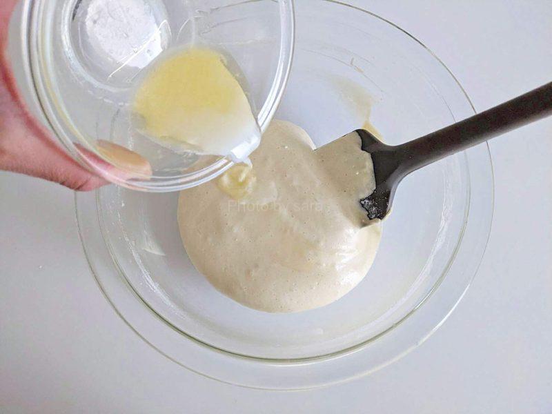 プリンケーキ　作り方　簡単レシピ　パウンド型