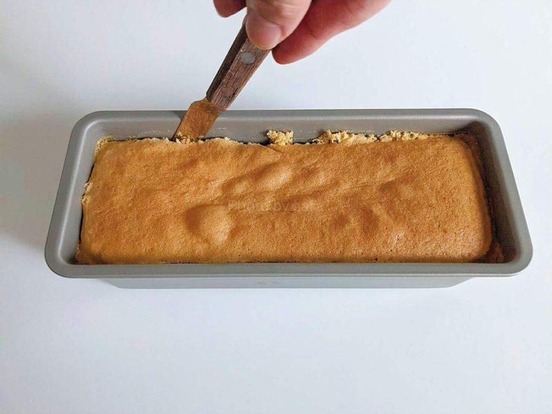 プリンケーキ　作り方　簡単レシピ　パウンド型