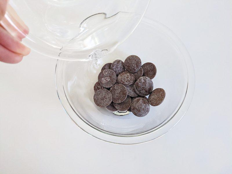 チョコムース　チョコレート　簡単レシピ　水