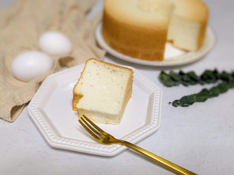 エンゼルシフォンケーキ　エンジェルフードケーキ　卵白消費　簡単レシピ